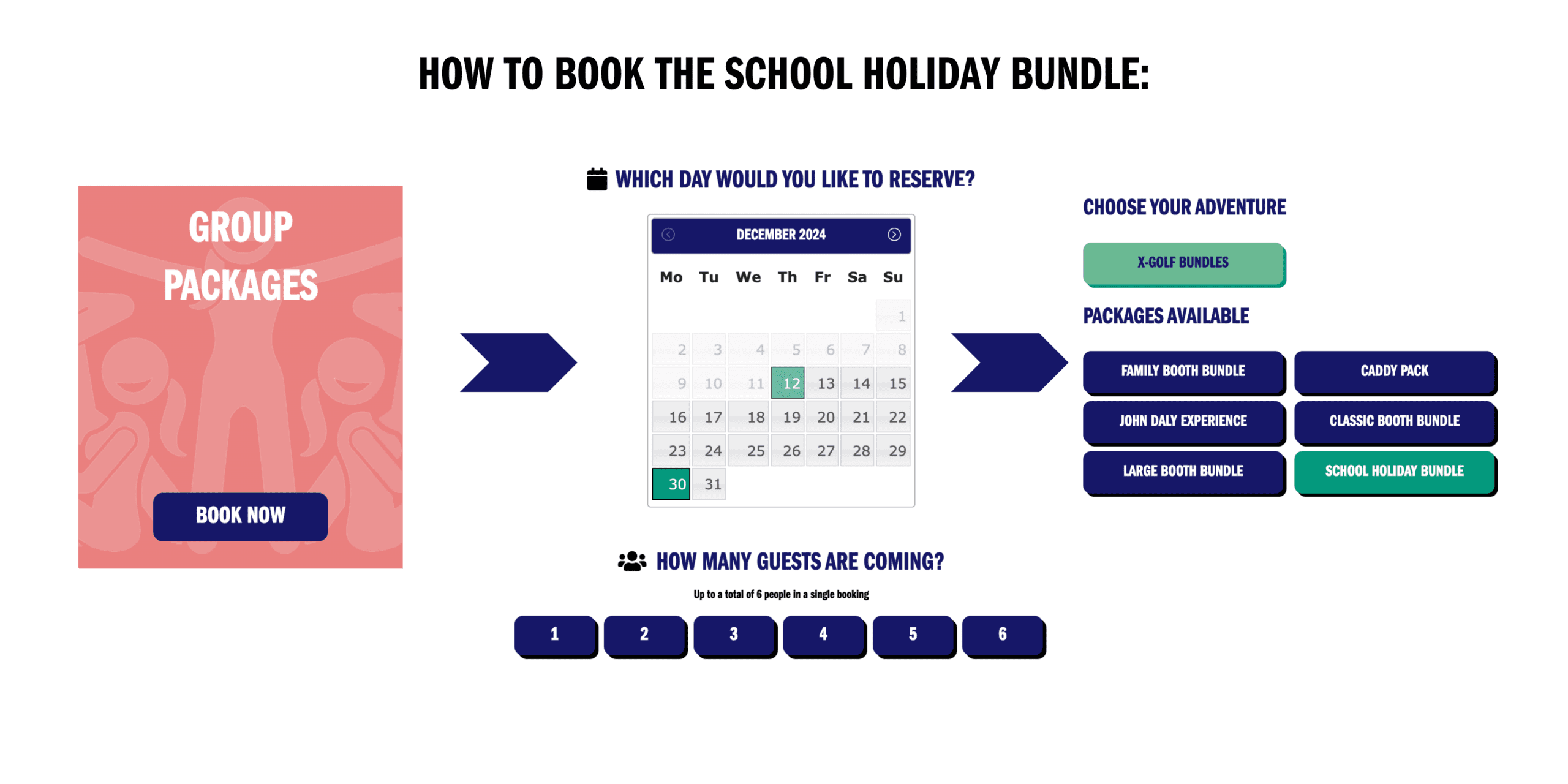 How to book school holiday bundle